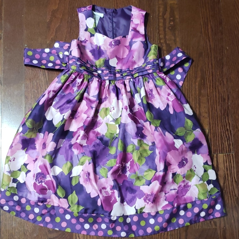 Bonnie Jean size 6 purple and mauve dress